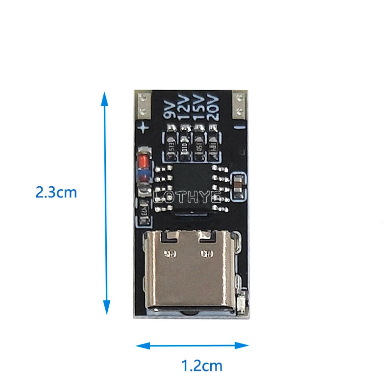 5-Pack USB-C PD/QC Trigger Decoy Board – Fast Charge DC Module USB Trigger Module Axl
