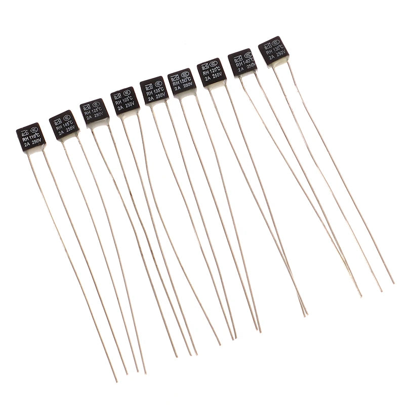 5-Pack Thermal Fuse 2A 250V – 105/120/145°C Temperature Switch Thermal Fuse Switch Axl