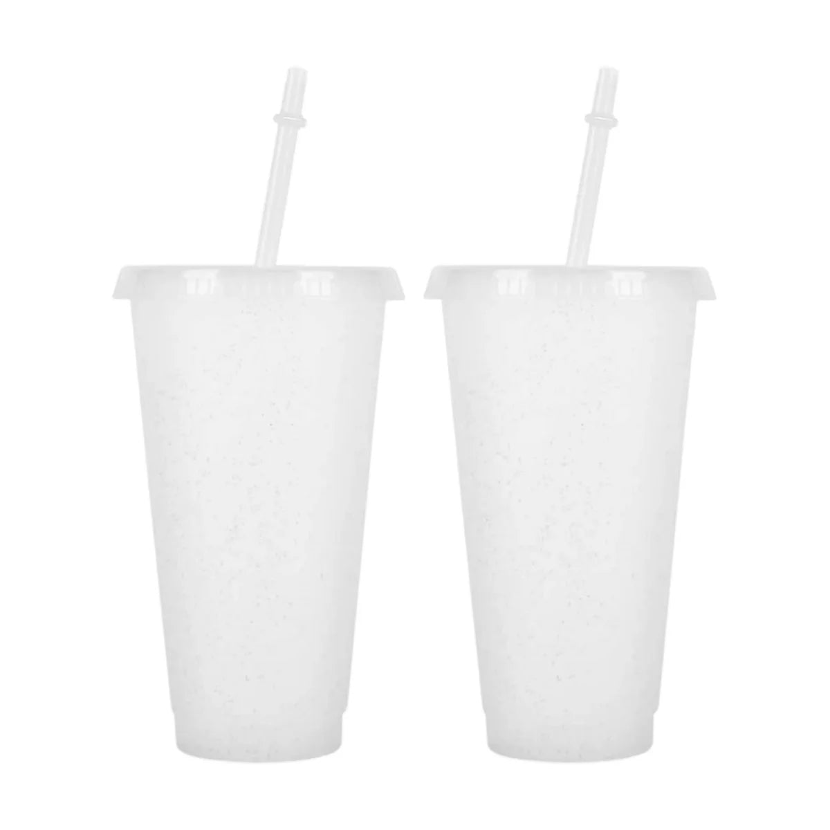 Reusable Acrylic Tumblers with Lids & Straws – 710ml 2/4 Pack Acrylic Tumbler Set Axl 2pcs white