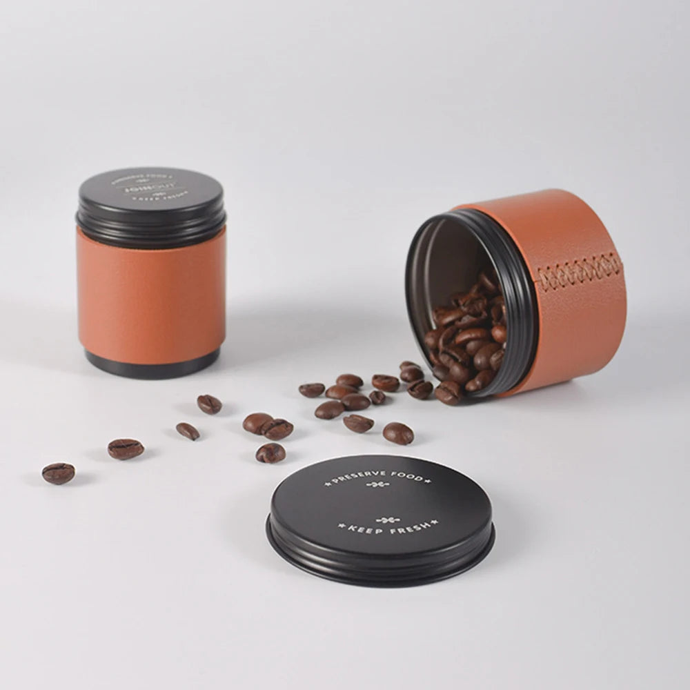 Airtight Coffee Bean Storage Canister | Aluminium Tin Can Coffee Storage Canister Axl