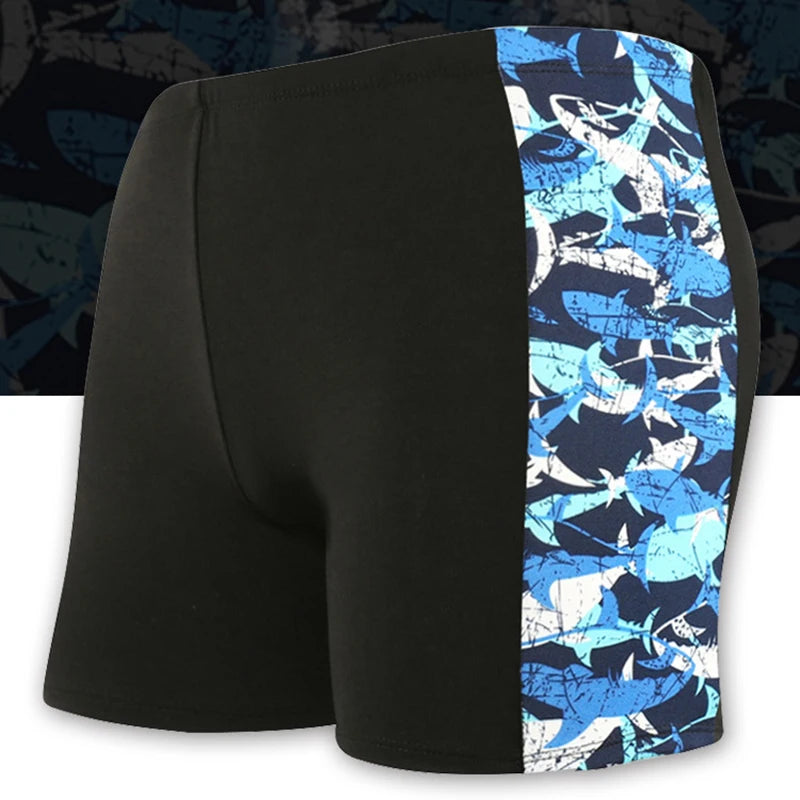 Men's Quick-Dry Swim Trunks – Loose Fit Beach Boxer Shorts Men's Swim Trunks Axl