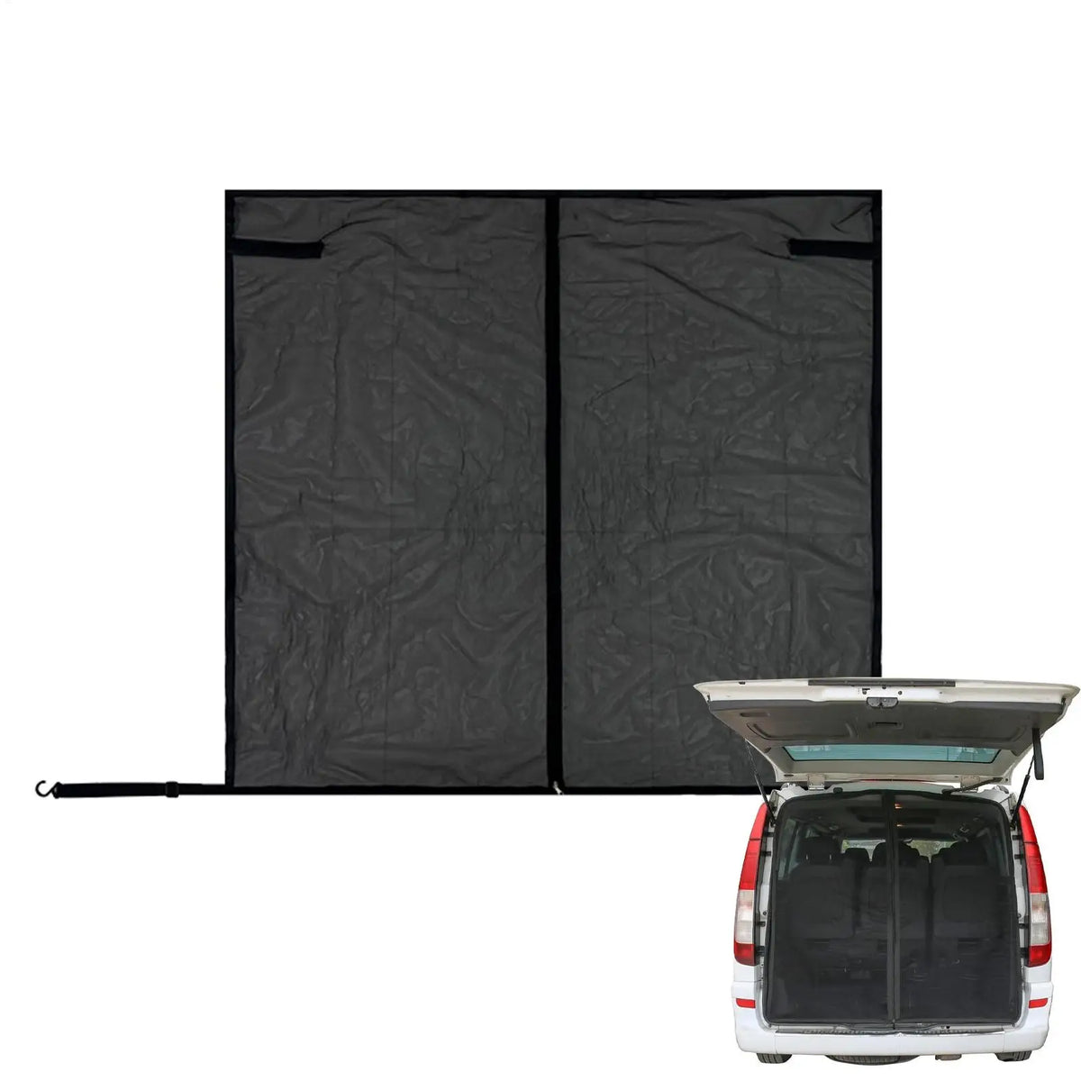 Magnetic Truck Tailgate Mesh Screen 58x57" | UV Bug Shield Tailgate Mesh Screen Axl