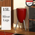 15L Press-Lid Standing Trash Can – Kitchen & Bathroom Bin Standing Trash Can Axl Red-Press