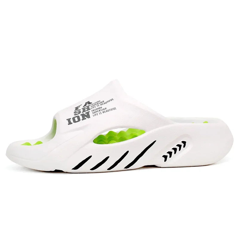 Men's Massage Slide Slippers – Soft EVA Sole Beach Sandals Massage Slide Slippers Axl