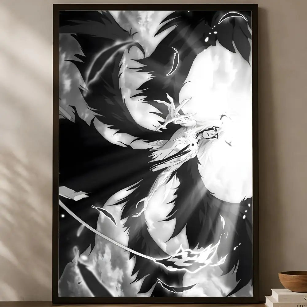 Ulquiorra Cifer Anime Poster – Self-Stick HD Waterproof Wall Art Anime Wall Poster Axl White04 15X20cmNoframe