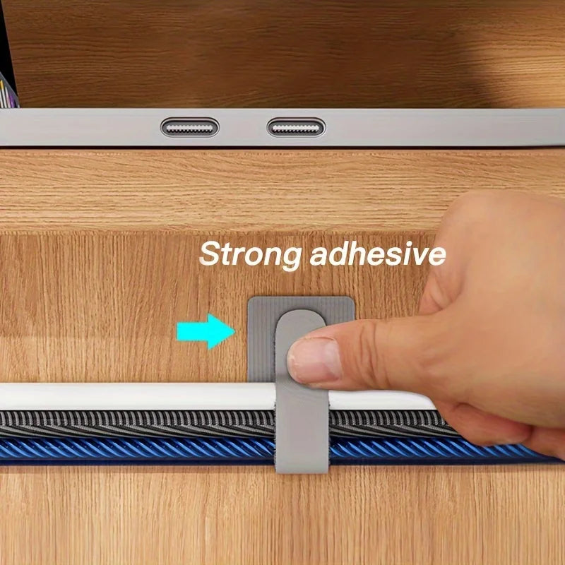 Self-Adhesive Cable Management Clips – No-Drill Wire Organizer Cable Management Clips Axl