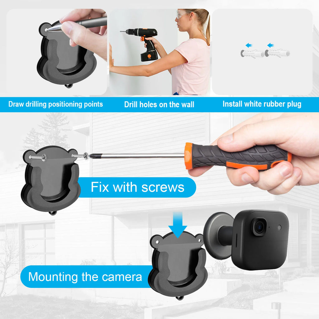Blink Camera Wall Mount Bracket 3 Pack – Mini, Outdoor & Indoor Camera Wall Mount Axl