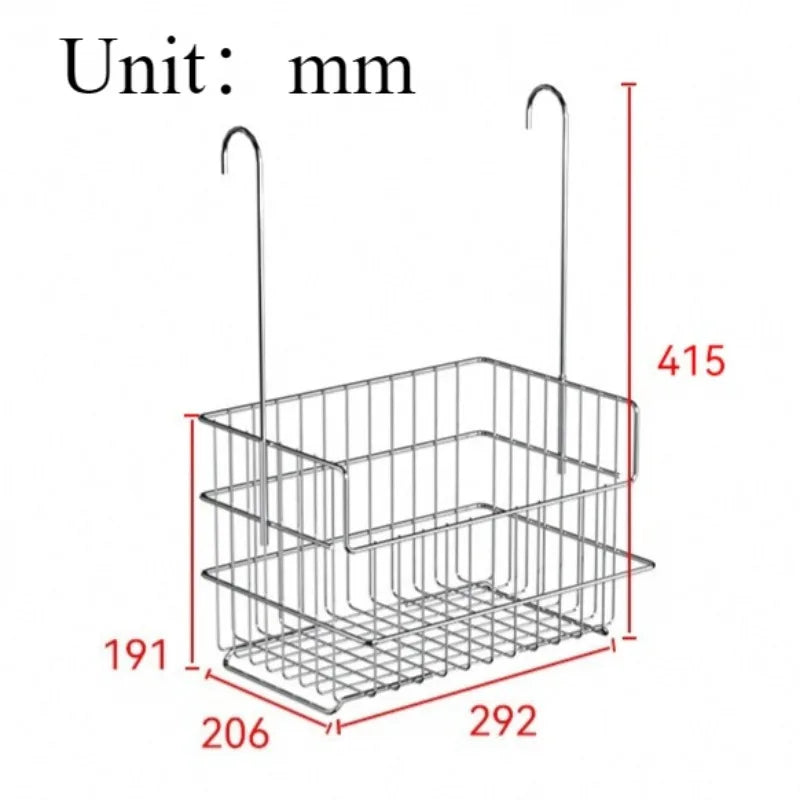 Stainless Steel Floating Wall Basket | Bathroom Storage Rack Bathroom Storage Rack Axl