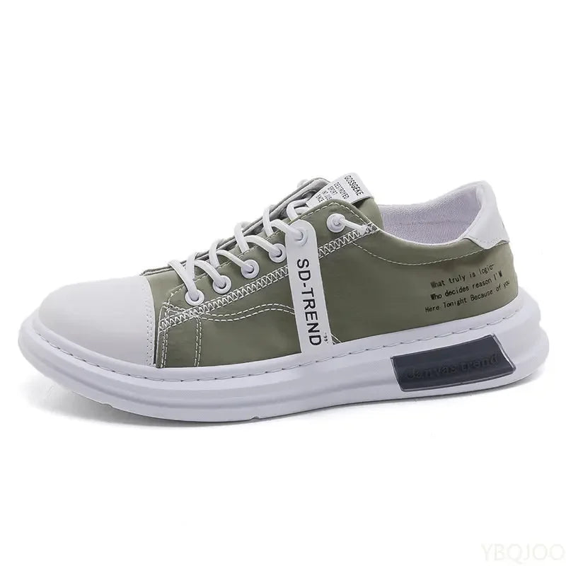 YBQJOO Men's Canvas Sneakers – Breathable Lace-Up Casual Shoes Canvas Sneakers Axl