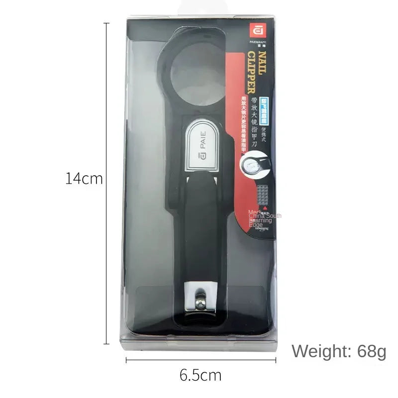 Toenail Clipper with Magnifier & Anti-Splash Guard | Seniors Toenail Clipper Axl 1pcs-Card Binding Pa