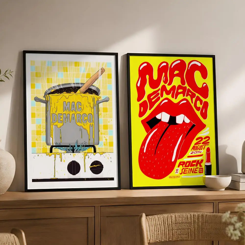 Mac DeMarco Waterproof PVC Wall Poster – Peel & Stick HD Art Wall Art Poster Axl