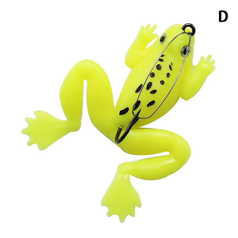 Soft Rubber Frog Fishing Lure 4.5g 6cm – Topwater Bass Bait Soft Fishing Lure Axl D