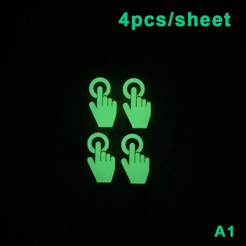 Glow in the Dark Stickers for Switches, Stairs & Motorcycle Glow Decal Stickers Axl A1
