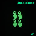 Glow in the Dark Stickers for Switches, Stairs & Motorcycle Glow Decal Stickers Axl A1