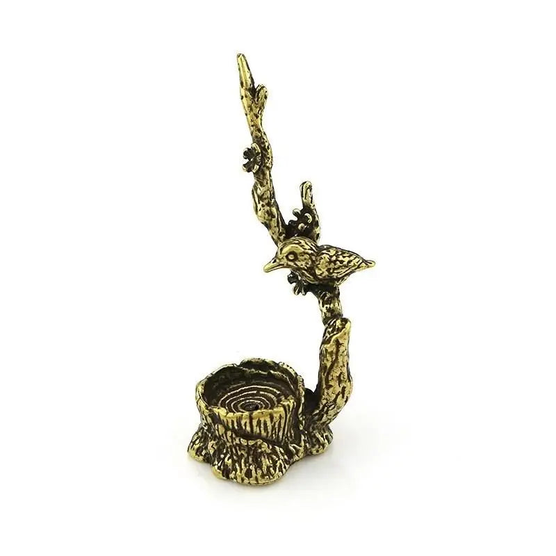Antique Copper Magpie Incense Burner | Plum Branch Figurine Incense Burner Axl