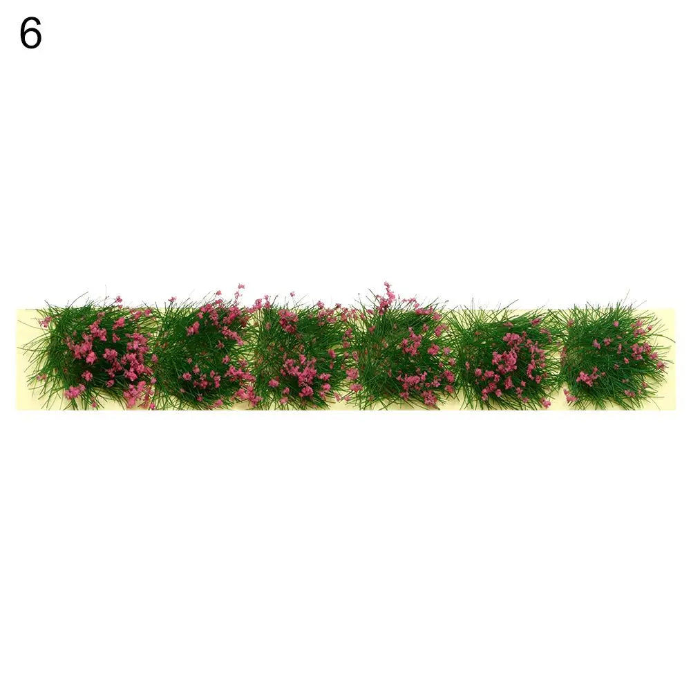 Miniature Grass Tufts & Flower Clusters – Wargame Terrain Decor Miniature Scenery Tufts Axl 6