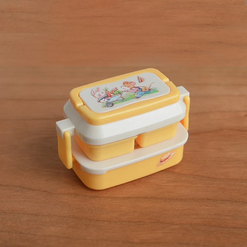1/6 & 1/12 Scale Dollhouse Picnic Lunch Box | Doll Accessory Doll Accessory Axl Yellow