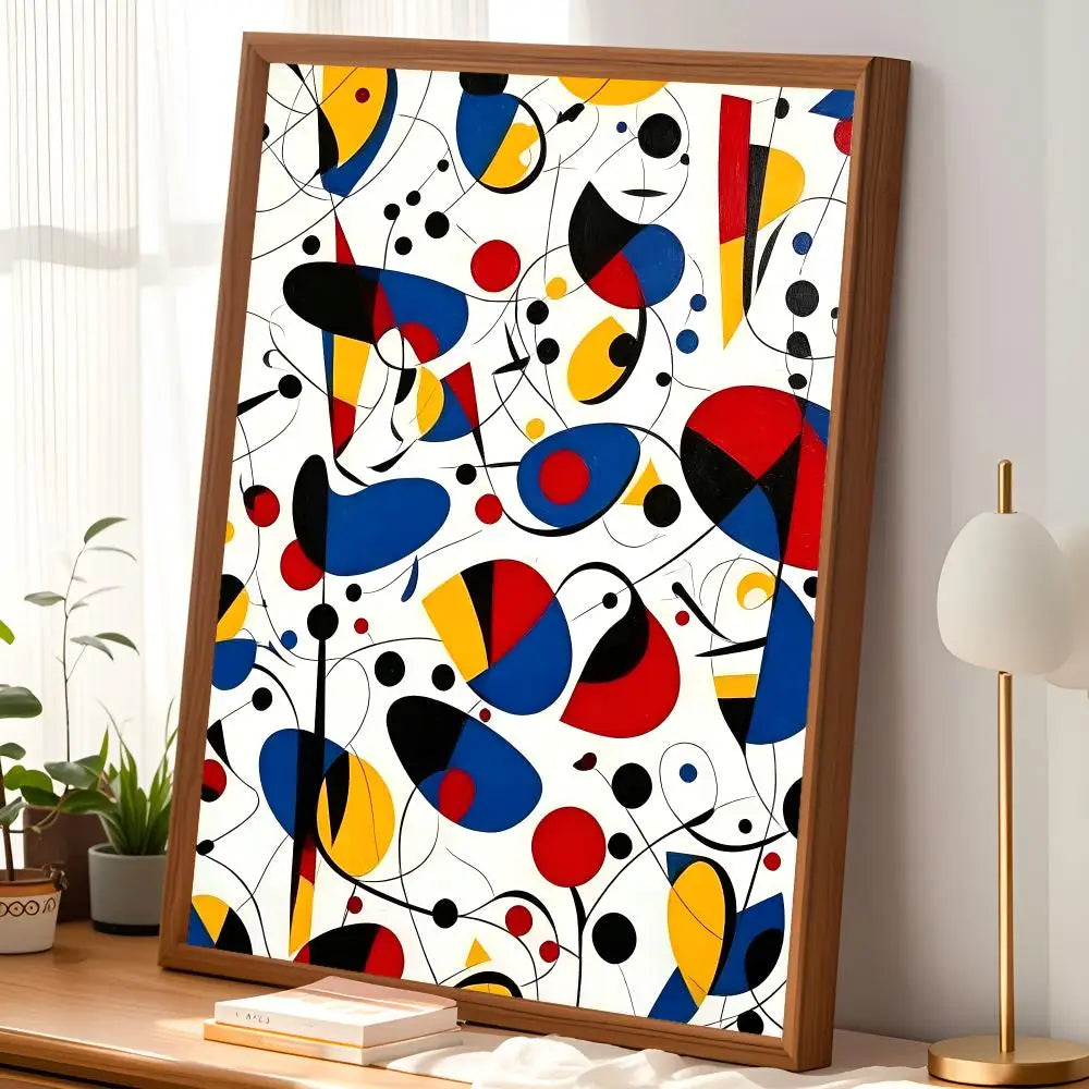 Joan Miró Vintage Wall Art Poster – Self-Stick Waterproof Wall Art Poster Axl