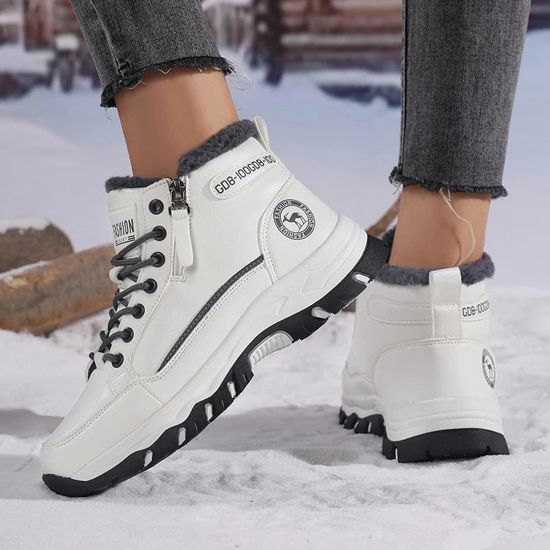 Women's Winter Plush Platform Snow Boots | Waterproof Non-Slip Women's Snow Boots Axl