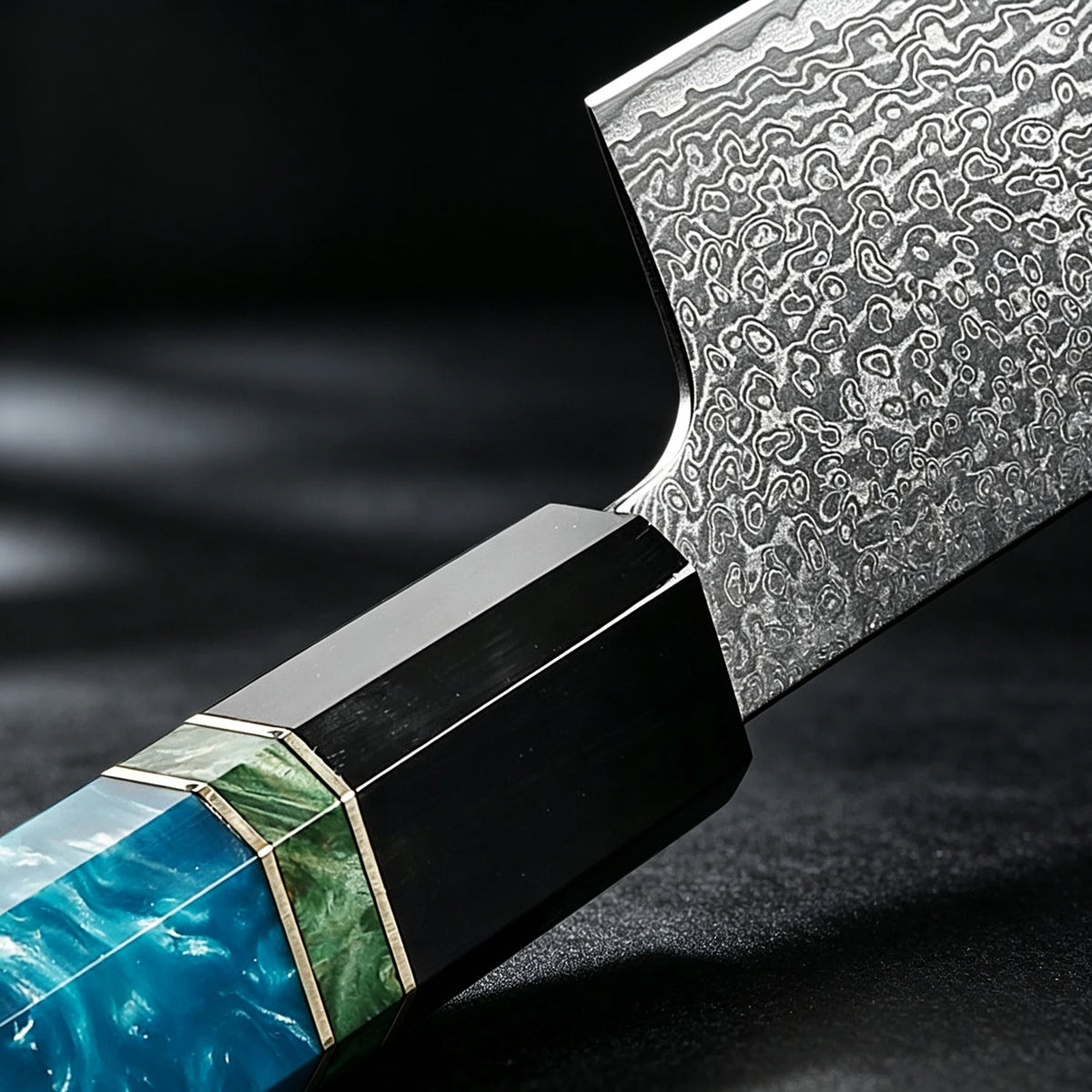 XITUO Damascus VG10 Chef Knife – Octagonal Wood Handle Damascus Chef Knife Axl
