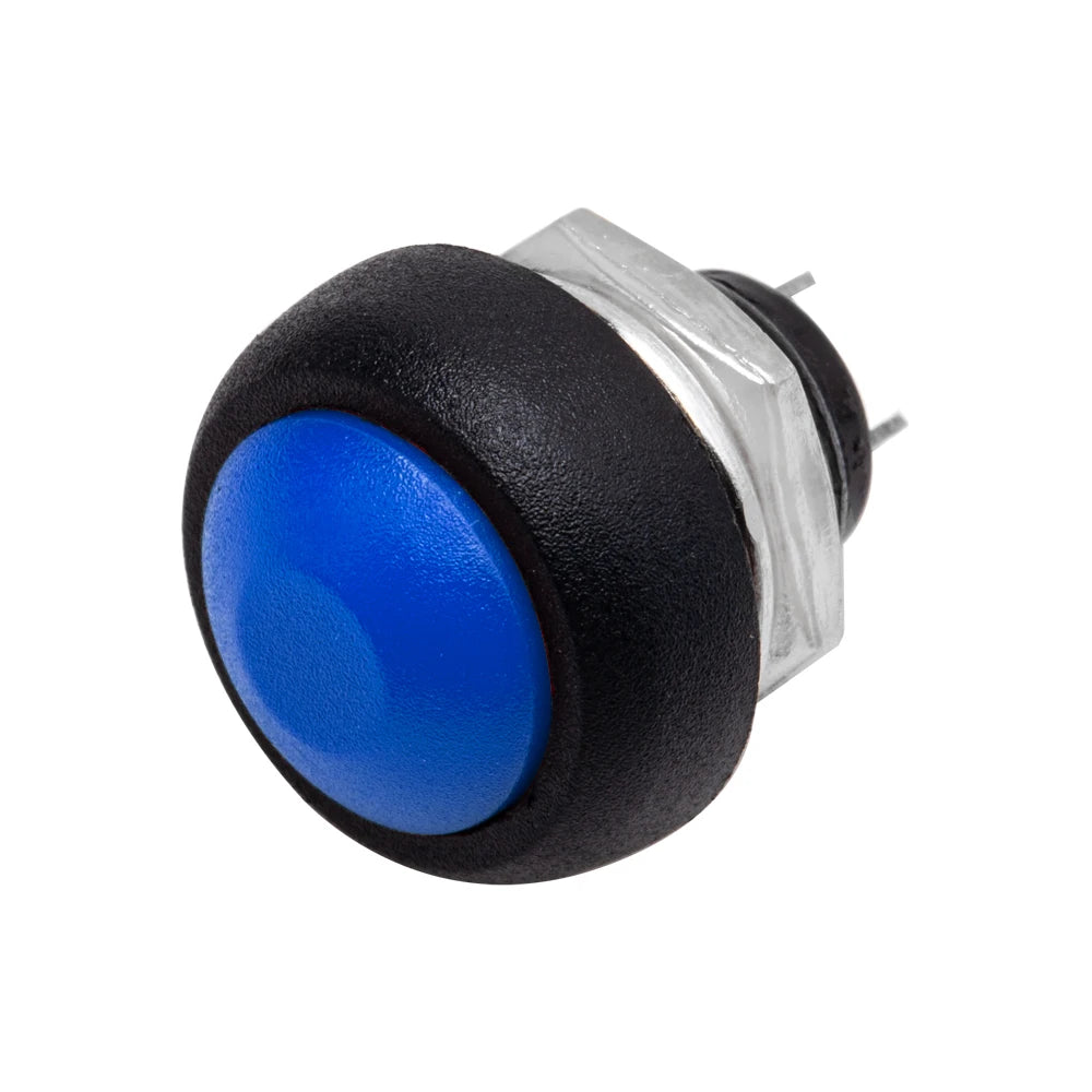 5-Pack 12mm Waterproof Momentary Push Button Switch PBS-33B Push Button Switch Axl 5PCS Blue