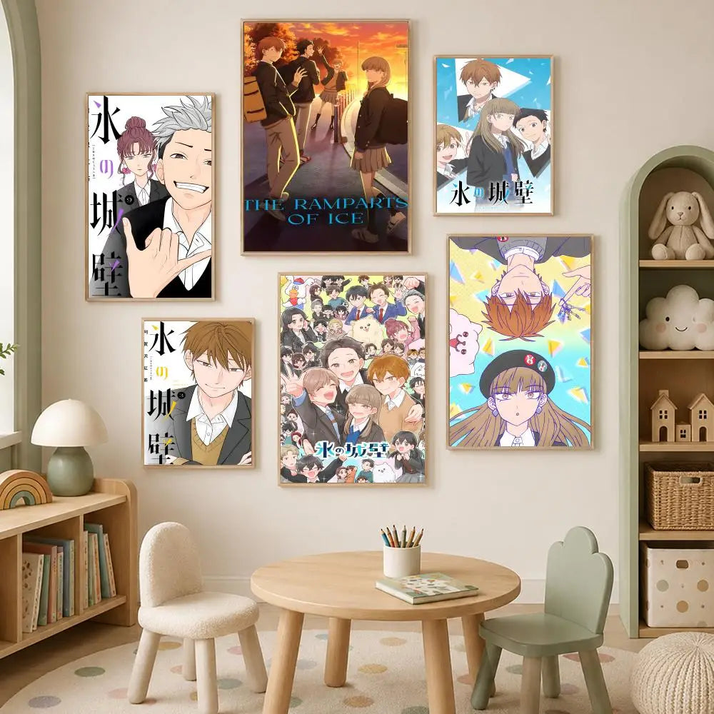 Anime Ramparts of Ice Self-Stick HD Poster – Waterproof Wall Art Anime Wall Poster Axl