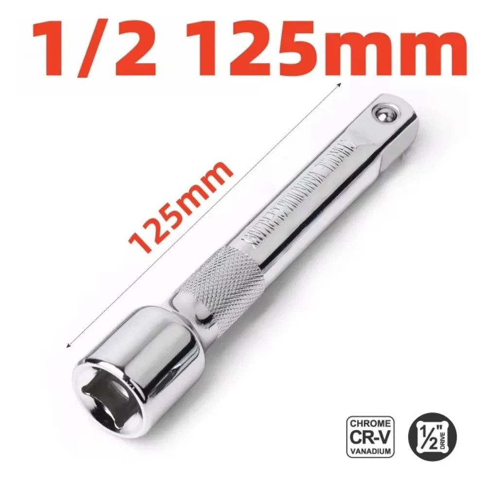 Socket Extension Bar Set – 1/4" 3/8" 1/2" Drive Ratchet Tool Socket Extension Bar Axl 1-2 125mm