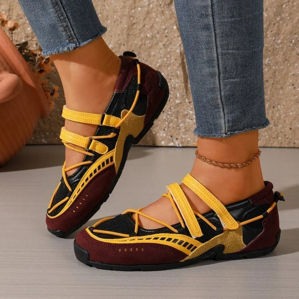 Women's Mary Jane Flats – Breathable Mesh Casual Shoes Mary Jane Flats Axl
