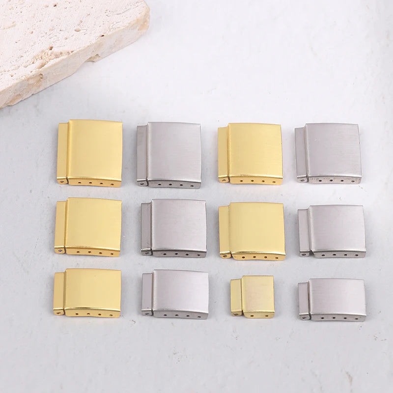 Watch Band Extender Clasp 12–22mm | Gold & Silver Steel Watch Band Extender Axl