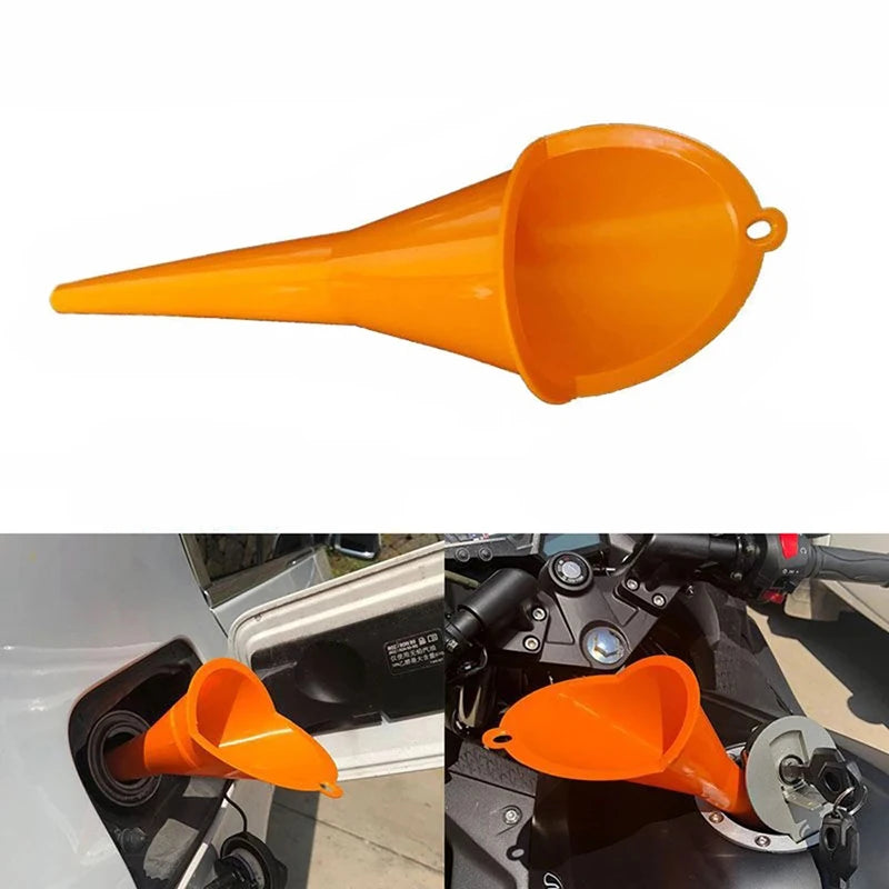 Long Stem Anti-Splash Fuel Funnel for Cars & Motorcycles Automotive Fuel Funnel Axl