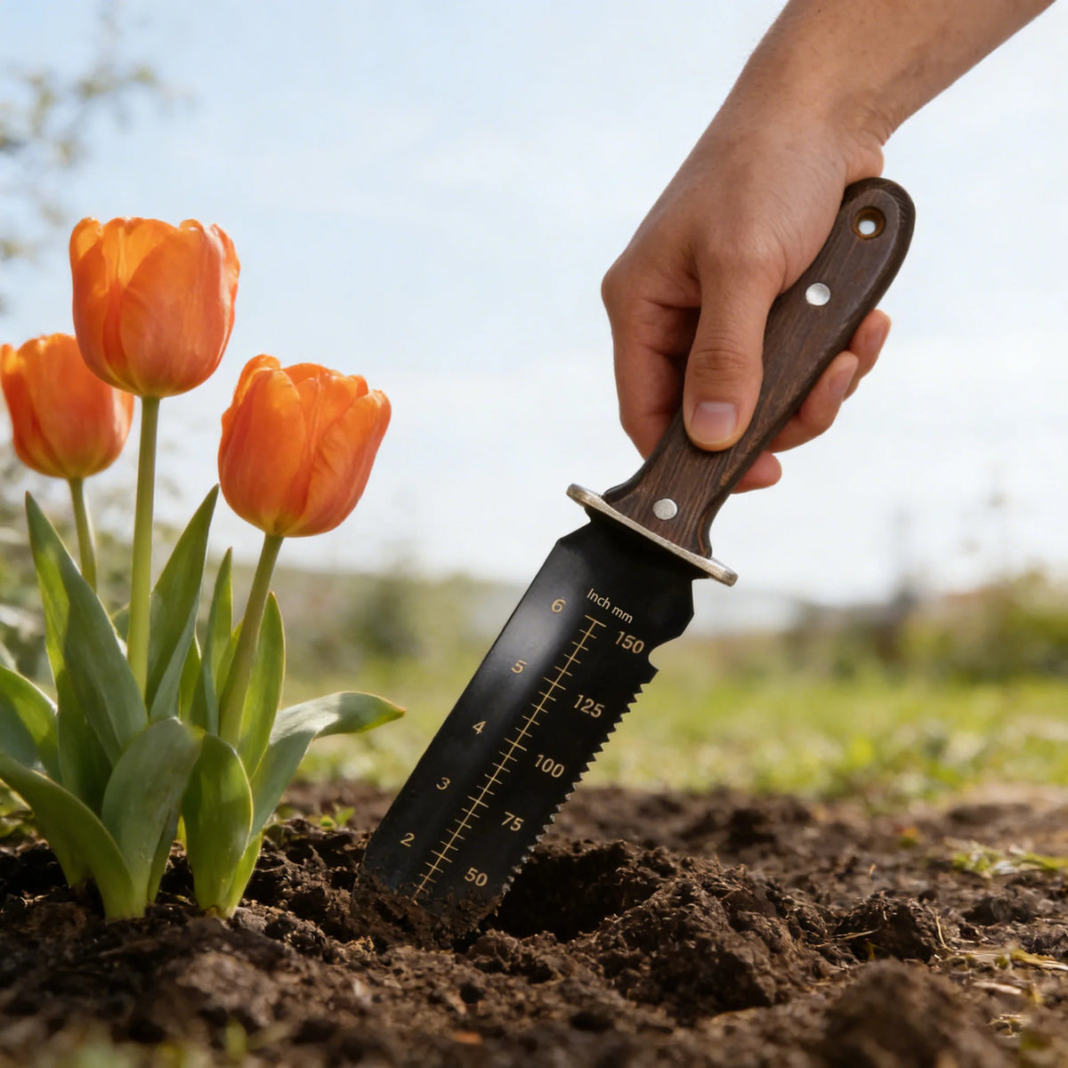 Stainless Steel Garden Hand Shovel, Cultivator & Weeder Set Garden Hand Tools Axl