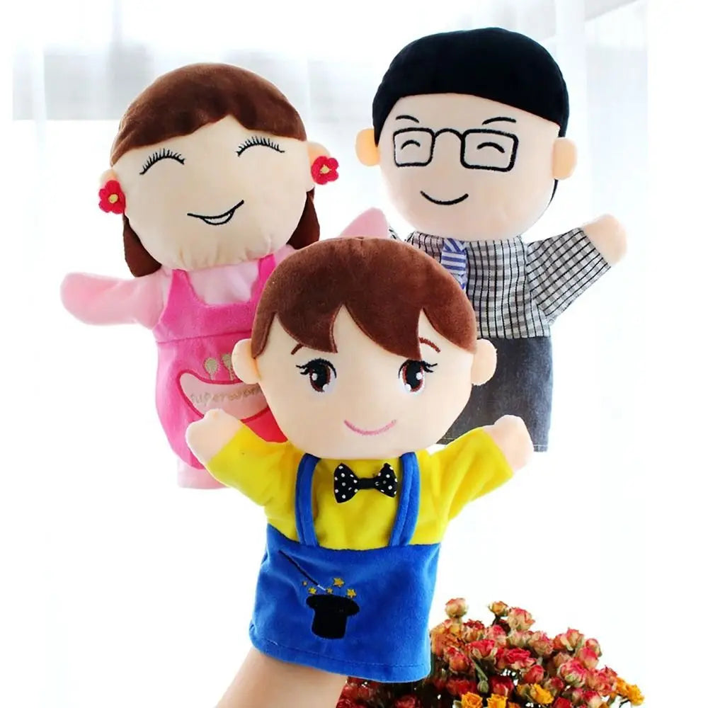 Plush Family Hand Puppets 25cm – Storytelling Finger Puppet Hand Puppet Toy Axl