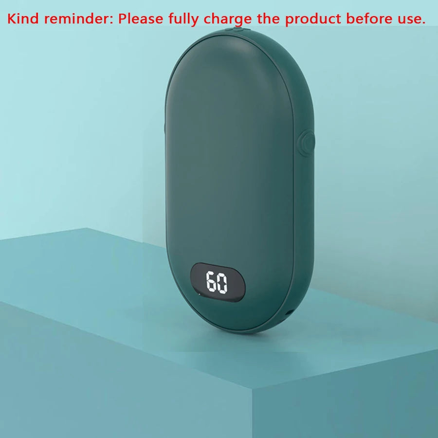 2-in-1 Hand Warmer Power Bank – USB Rechargeable Pocket Heater Hand Warmer Power Bank Axl