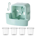 Fan Ice Cooling Attachment Box with 4 Reusable Ice Cups Fan Cooling Attachment Axl blue