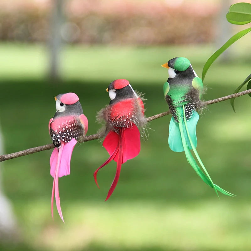 Swallow Tail Bird Clip – Handmade Artificial Bird Ornament Artificial Bird Ornament Axl