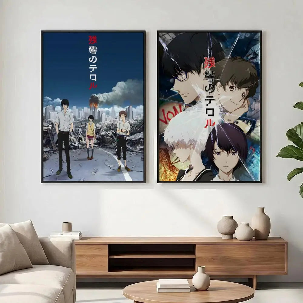 Zankyou no Terror Anime Poster – HD Waterproof Wall Art Decor Anime Wall Poster Axl
