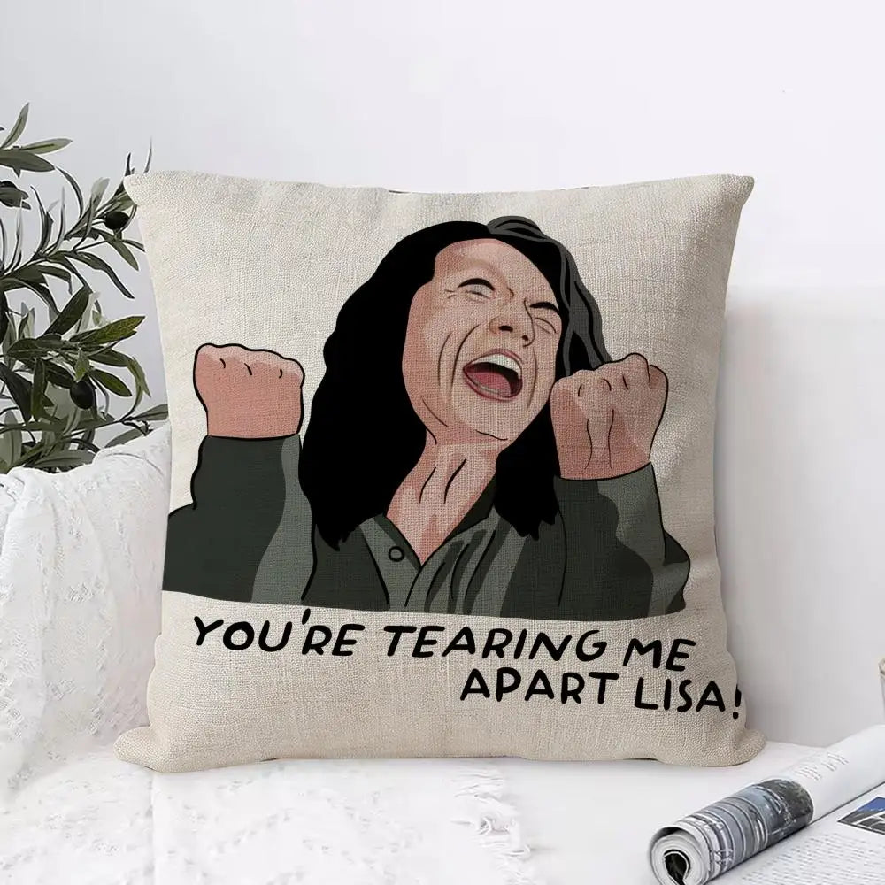Tommy Wiseau The Room Linen Cushion Cover | Hidden Zipper Cushion Cover Axl White1 40X40cm
