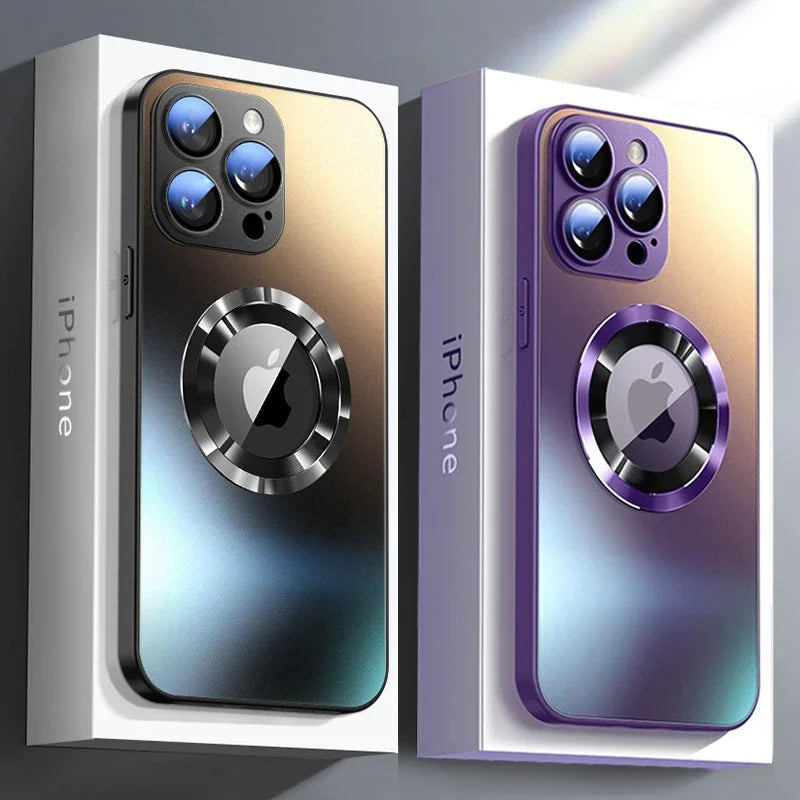 Matte MagSafe iPhone Case – Shockproof Camera Protection Cover Magnetic Phone Case Axl