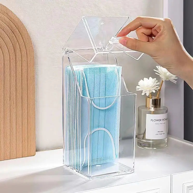 Transparent Dust-Proof Storage Box with Lid – Clear Organizer Clear Storage Box Axl
