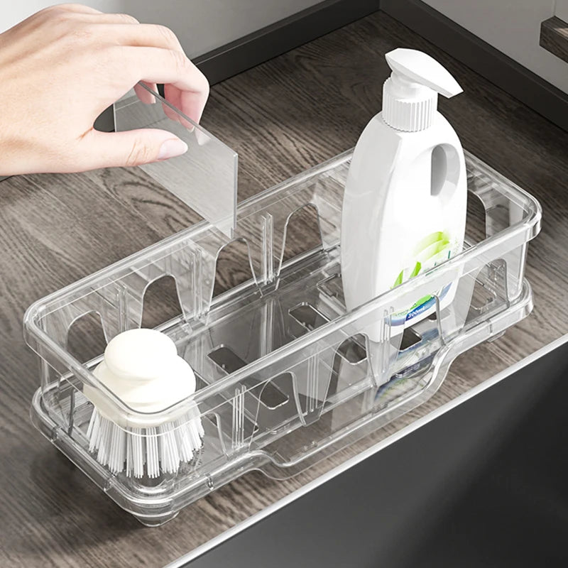 Kitchen Sink Caddy Organizer – Sponge Holder & Drain Rack Sink Caddy Organizer Axl