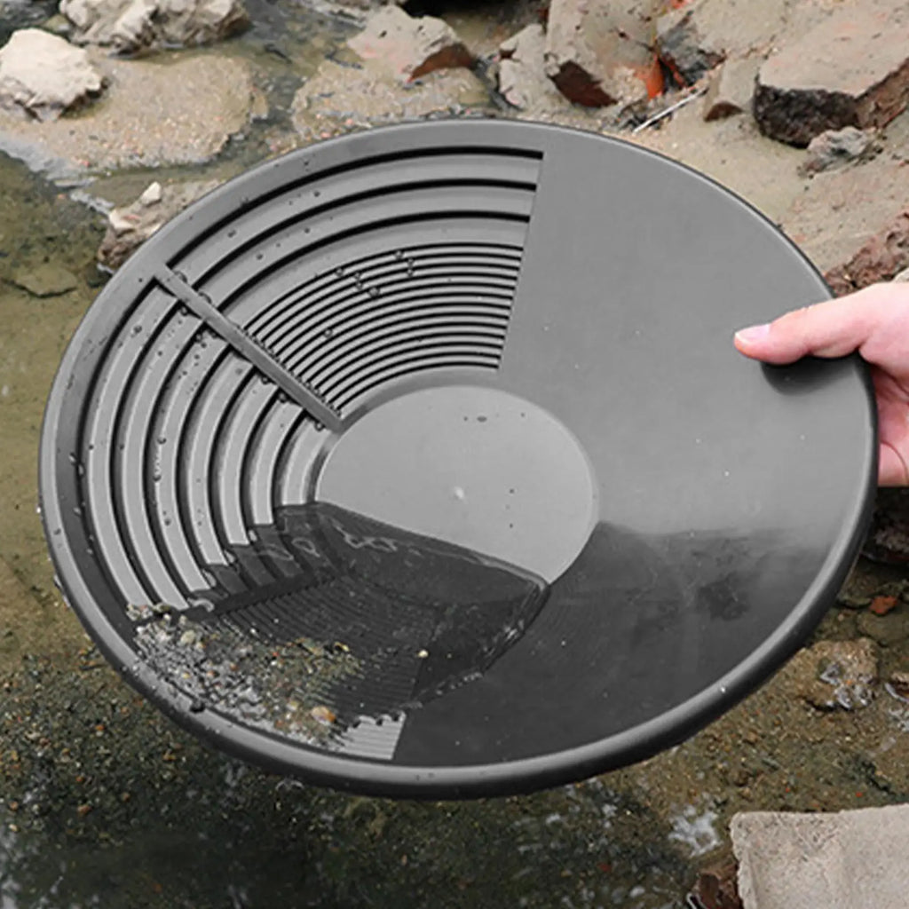 Plastic Gold Pan Riffle Basin – 35cm River Prospecting Pan Gold Prospecting Pan Axl