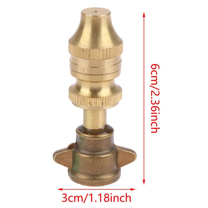 Brass Adjustable Garden Spray Nozzle – Jet & Mist Sprayer Garden Spray Nozzle Axl A