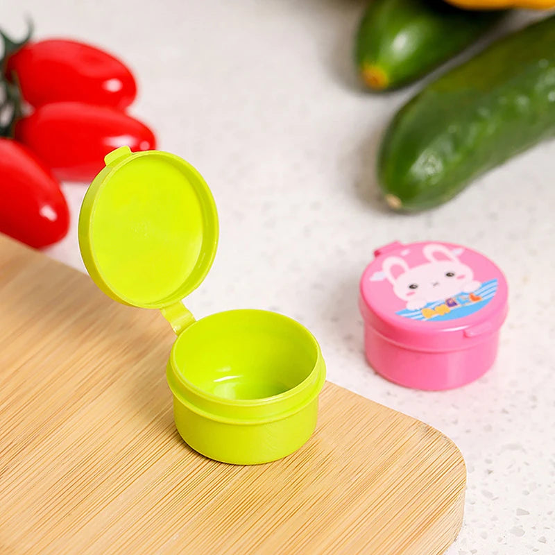 4-Pack Mini Bento Condiment Containers – BPA-Free Sauce Bottles Condiment Containers Axl