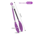7-Inch Stainless Steel Food Tongs – BBQ Grilling & Kitchen Kitchen Cooking Tongs Axl purple-Mini7Inch-PA6