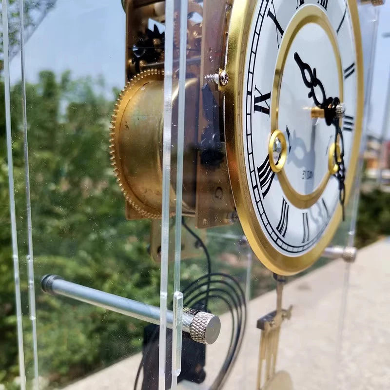 Vintage Pendulum Desk Clock – Luxury Copper Movement & Chime Decorative Desk Clock Axl