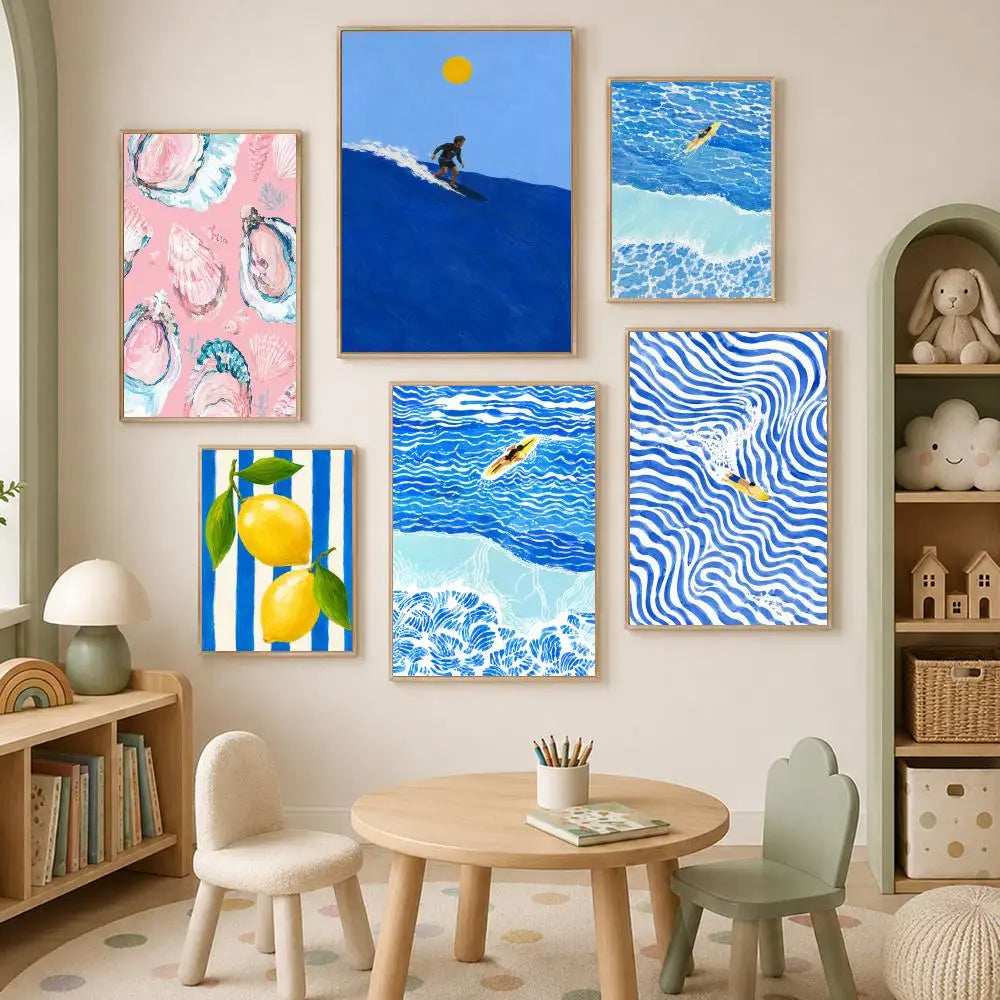 LA Dolce Vita Coast Aesthetic Wall Art Poster – Self-Stick Wall Art Poster Axl