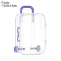 Miniature Doll Suitcase – 1/12 Scale Dollhouse Trunk Accessory Doll Accessory Axl Purple-7.5x5x3.8cm