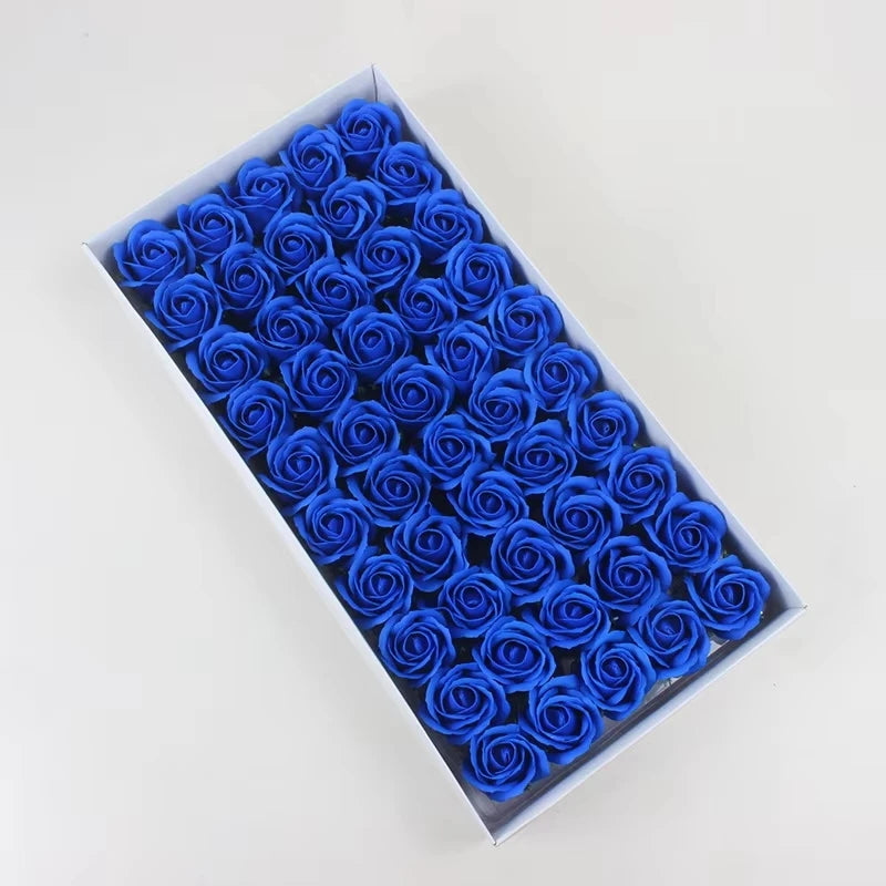 Soap Rose Artificial Flowers for Wedding & Home Décor 50/100 Pcs Artificial Flowers Axl color 2 100 pcs