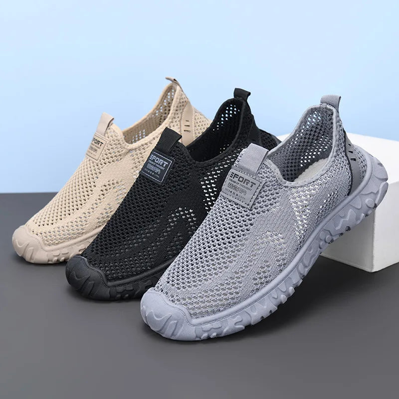 Men's Breathable Slip-On Mesh Casual Shoes – Soft & Lightweight Men's Casual Shoes Axl