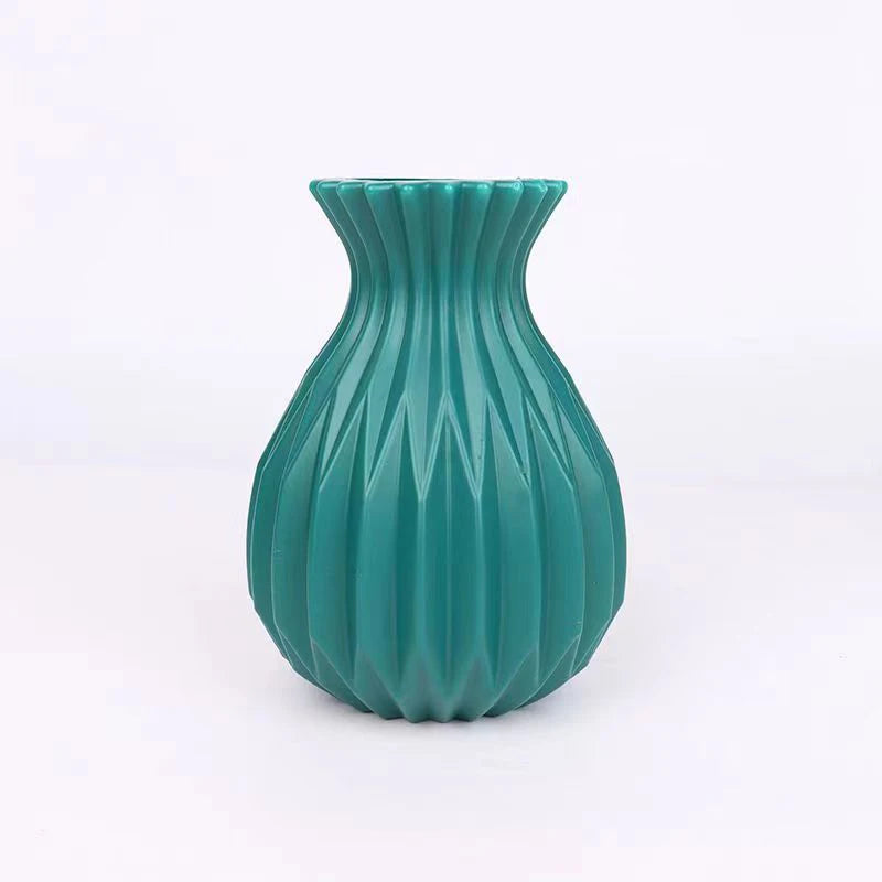 Nordic Imitation Ceramic Flower Vase – Home & Wedding Decor Decorative Flower Vase Axl Green